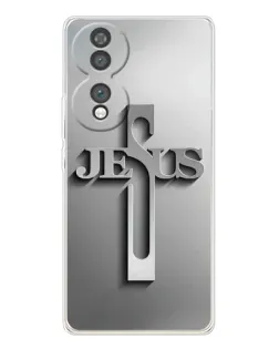 Чехол для Huawei Honor 70 с картинкой «Металлический крест Jesus» Чехол для Huawei Honor 70 с картинкой «Металлический крест Jesus»