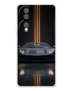 Чохол для Huawei Honor 70 з картинкою «Lamborghini золоті лінії» Чохол для Huawei Honor 70 з картинкою «Lamborghini золоті лінії»