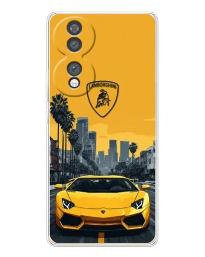 Чохол для Huawei Honor 70 з картинкою «Жовтий Lamborghini місто» Чохол для Huawei Honor 70 з картинкою «Жовтий Lamborghini місто»