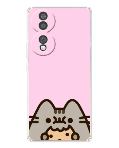Чехол для Huawei Honor 70 с картинкой «Pusheen и печенье»