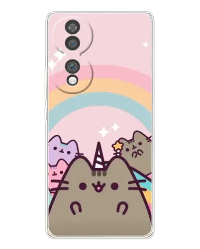 Чехол для Huawei Honor 70 с картинкой «Единорог Pusheen»