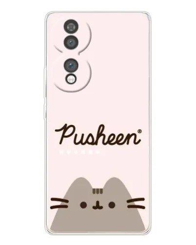 Чехол для Huawei Honor 70 с картинкой «Pusheen логотип»