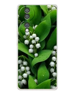 Чехол для Huawei Honor 70 с картинкой «Ландыши в зелени»