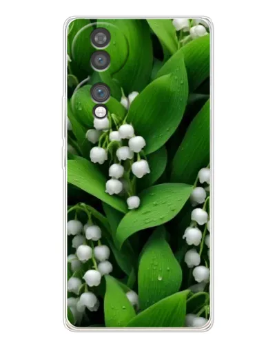 Чехол для Huawei Honor 70 с картинкой «Ландыши в зелени»