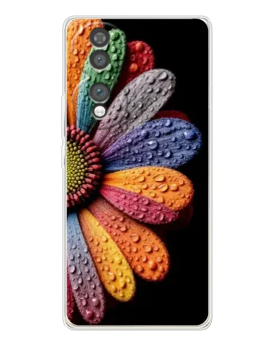 Чехол для Huawei Honor 70 с картинкой «Радужный цветок»