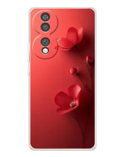 Чехол для Huawei Honor 70 с картинкой «Маковые соцветия»