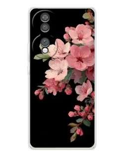 Чехол для Huawei Honor 70 с картинкой «Розовая ветка сакуры»