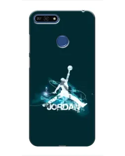 Чохол для Huawei Honor 7A Pro з картинкою «Jordan Blue Fire» Чохол для Huawei Honor 7A Pro з картинкою «Jordan Blue Fire»