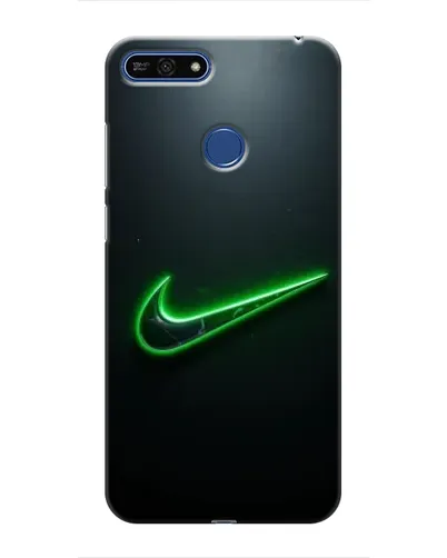 Чехол для Huawei Honor 7A Pro с картинкой «Неоновый контур Nike»