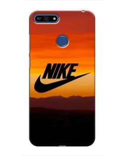 Чехол для Huawei Honor 7A Pro с картинкой «Nike — вечерний горизонт»