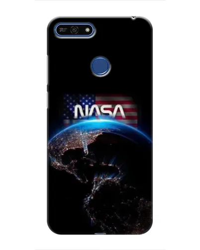 Чехол для Huawei Honor 7A Pro с картинкой «Земля из космоса NASA»