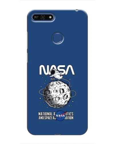 Чехол для Huawei Honor 7A Pro с картинкой «NASA — лунная миссия»