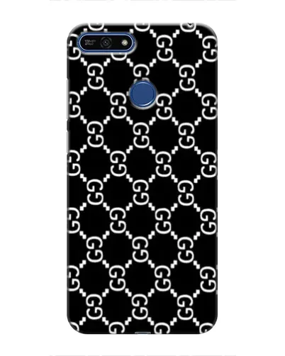 Чехол для Huawei Honor 7A Pro с картинкой «Gucci — сетчатый паттерн»