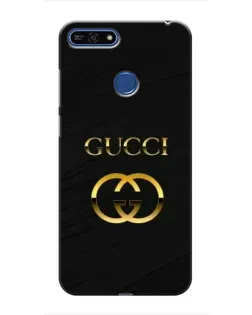 Чохол для Huawei Honor 7A Pro з картинкою «Золотий логотип Gucci»