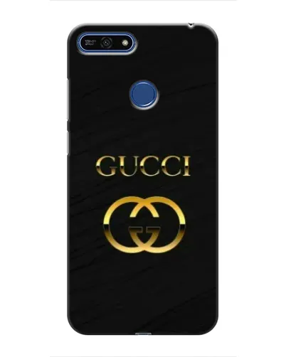 Чехол для Huawei Honor 7A Pro с картинкой «Золотой логотип Gucci»
