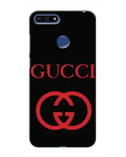 Чохол для Huawei Honor 7A Pro з картинкою «Gucci — червоний логотип»