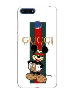 Чохол для Huawei Honor 7A Pro з картинкою «Міккі Маус Gucci — смуги»