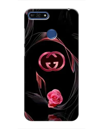 Чехол для Huawei Honor 7A Pro с картинкой «Gucci — неоновая роза»