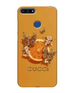 Чохол для Huawei Honor 7A Pro з картинкою «Gucci — золоті метелики»