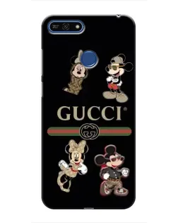 Чохол для Huawei Honor 7A Pro з картинкою «Gucci — герої Disney та монограма»