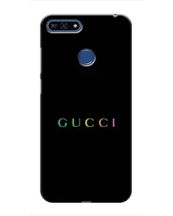 Чохол для Huawei Honor 7A Pro з картинкою «Gucci — неоновий мінімалізм»
