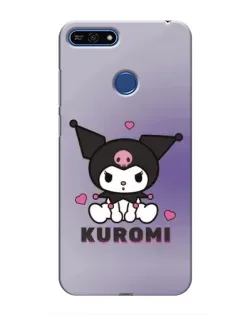 Чохол для Huawei Honor 7A Pro з картинкою «Kuromi — фіолетовий арт»