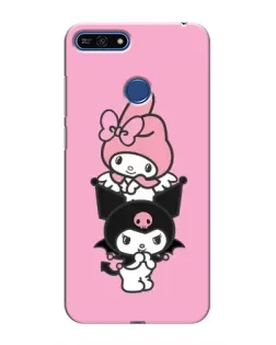 Чохол для Huawei Honor 7A Pro з картинкою «My Melody та Kuromi»