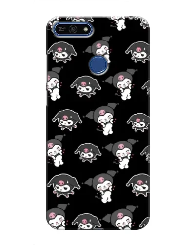 Чохол для Huawei Honor 7A Pro з картинкою «Чорний паттерн Kuromi» Чохол для Huawei Honor 7A Pro з картинкою «Чорний паттерн Kuromi»