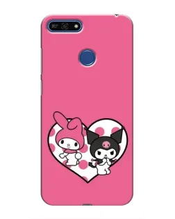 Чохол для Huawei Honor 7A Pro з картинкою «Kuromi та My Melody»