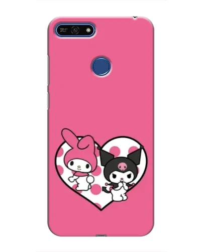 Чохол для Huawei Honor 7A Pro з картинкою «Kuromi та My Melody» Чохол для Huawei Honor 7A Pro з картинкою «Kuromi та My Melody»
