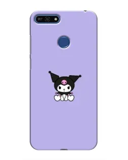Чохол для Huawei Honor 7A Pro з картинкою «Kuromi — фіолетовий мінімалізм»