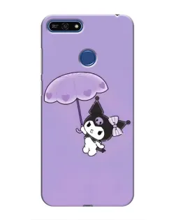 Чохол для Huawei Honor 7A Pro з картинкою «Kuromi з парасолькою»