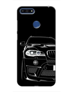 Чохол для Huawei Honor 7A Pro з картинкою «Темний силует BMW»