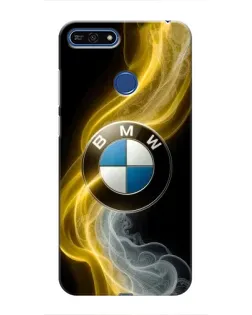 Чохол для Huawei Honor 7A Pro з картинкою «Золотистий дим BMW»