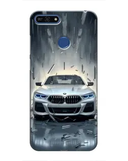 Чохол для Huawei Honor 7A Pro з картинкою «BMW у світлі фар»