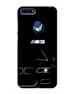 Чохол для Huawei Honor 7A Pro з картинкою «Мінімалістичний принт BMW M3»