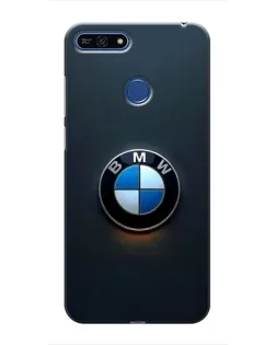 Чохол для Huawei Honor 7A Pro з картинкою «Логотип BMW — мінімалізм»