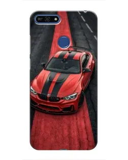 Чохол для Huawei Honor 7A Pro з картинкою «BMW на червоній доріжці»