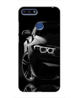 Чохол для Huawei Honor 7A Pro з картинкою «Чорна BMW — профіль»