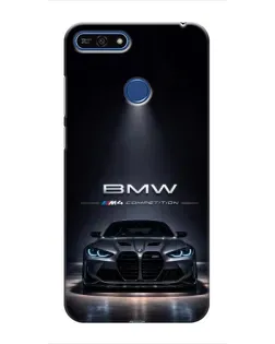 Чохол для Huawei Honor 7A Pro з картинкою «BMW крізь нічне місто»