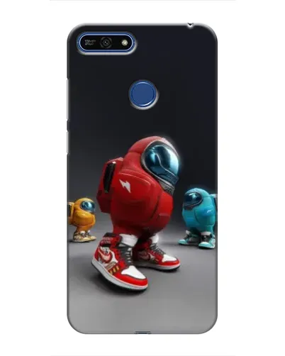 Чехол для Huawei Honor 7A Pro с картинкой «Among Us — 3D стиль»