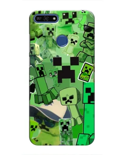 Чехол для Huawei Honor 7A Pro с картинкой «Криперы Minecraft» Чехол для Huawei Honor 7A Pro с картинкой «Криперы Minecraft»