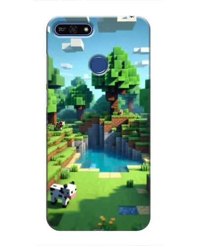 Чехол для Huawei Honor 7A Pro с картинкой «Minecraft летний день» Чехол для Huawei Honor 7A Pro с картинкой «Minecraft летний день»