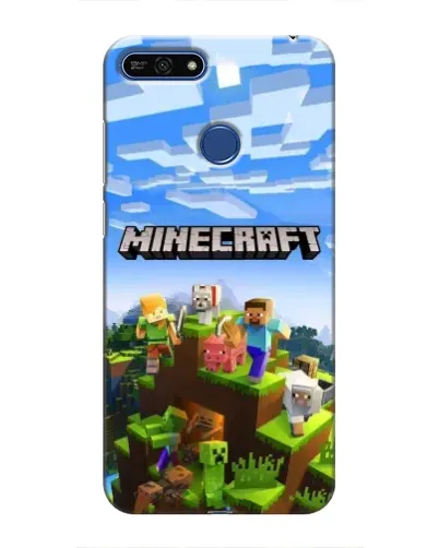 Чехол для Huawei Honor 7A Pro с картинкой «Minecraft классический мир» Чехол для Huawei Honor 7A Pro с картинкой «Minecraft классический мир»