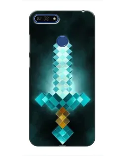 Чохол для Huawei Honor 7A Pro з картинкою «Алмазний меч неон» Чохол для Huawei Honor 7A Pro з картинкою «Алмазний меч неон»