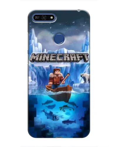 Чехол для Huawei Honor 7A Pro с картинкой «Minecraft ледяной мир» Чехол для Huawei Honor 7A Pro с картинкой «Minecraft ледяной мир»
