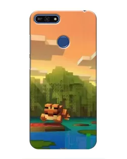 Чохол для Huawei Honor 7A Pro з картинкою «Майнкрафт захід сонця» Чохол для Huawei Honor 7A Pro з картинкою «Майнкрафт захід сонця»