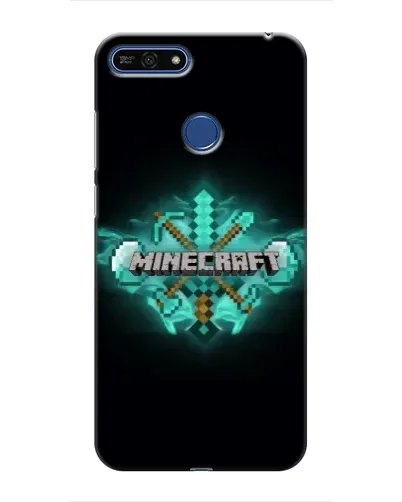 Чехол для Huawei Honor 7A Pro с картинкой «Minecraft Diamond лого» Чехол для Huawei Honor 7A Pro с картинкой «Minecraft Diamond лого»