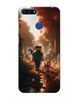 Чохол для Huawei Honor 7A Pro з картинкою «Стів у лісі» Чохол для Huawei Honor 7A Pro з картинкою «Стів у лісі»