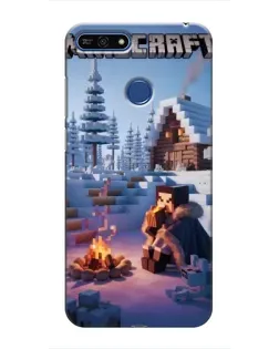 Чохол для Huawei Honor 7A Pro з картинкою «Зимовий Minecraft» Чохол для Huawei Honor 7A Pro з картинкою «Зимовий Minecraft»